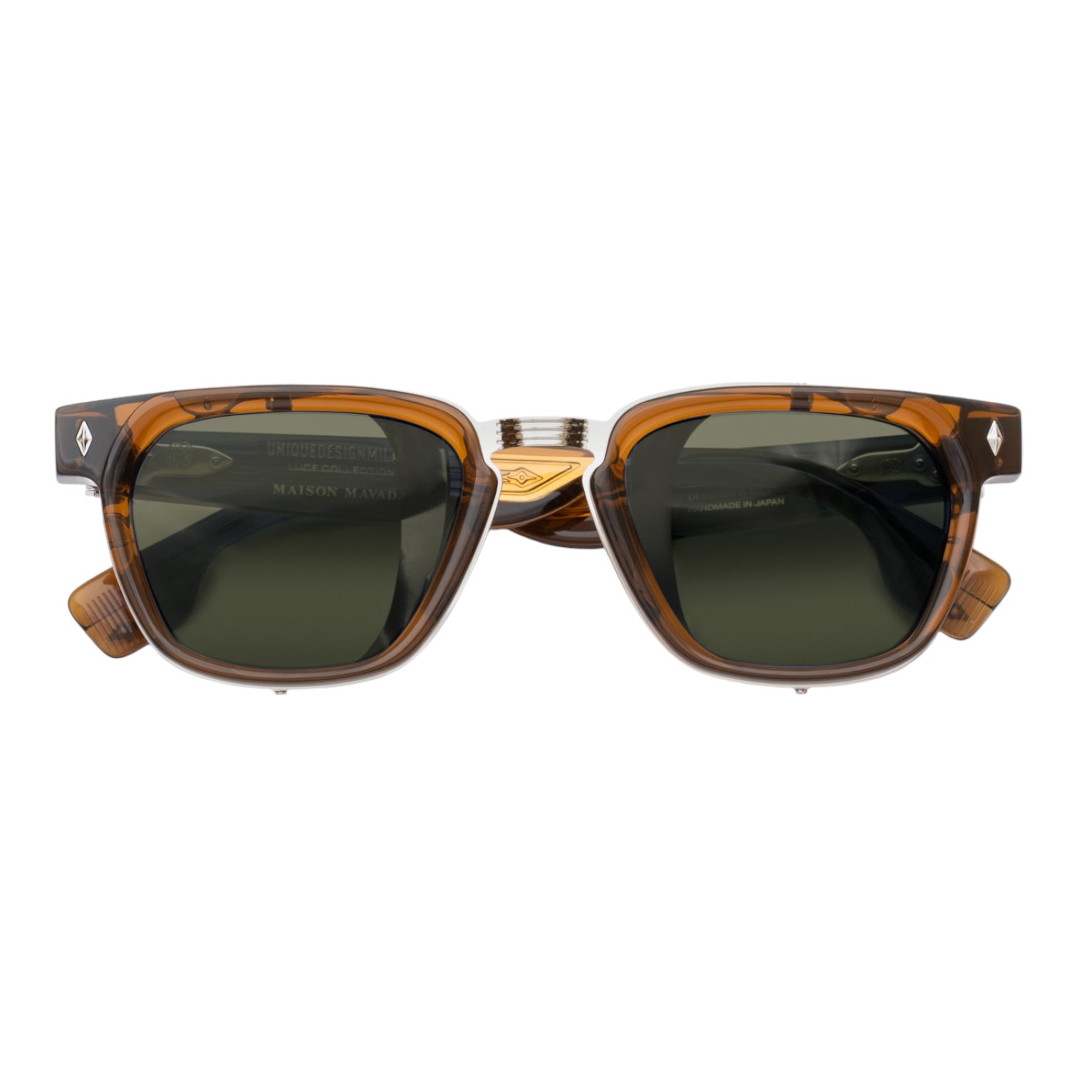 Unique Design Milano Marquise 22k Kahverengi Unisex Güneş Gözlüğü