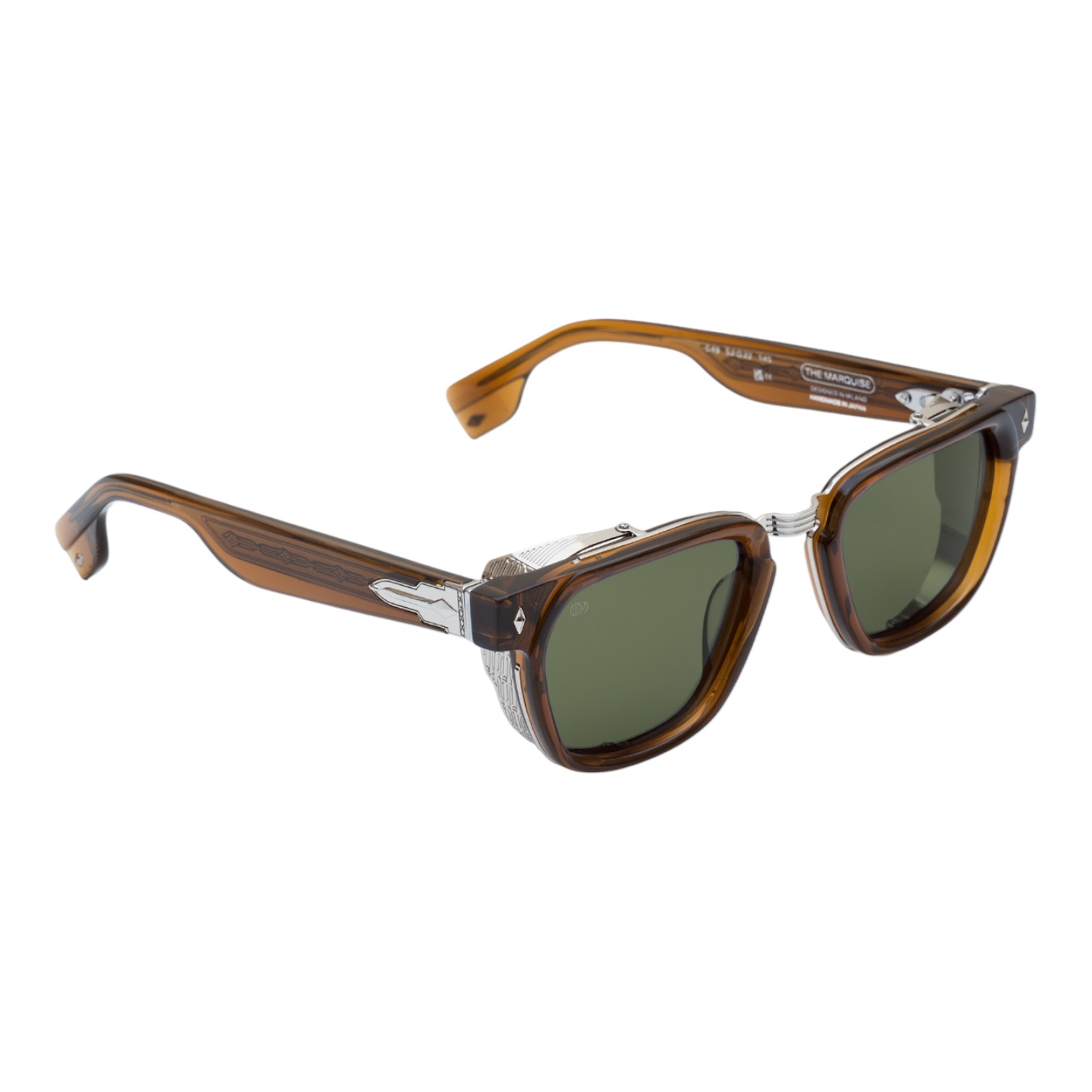 Unique Design Milano Marquise 22k Kahverengi Unisex Güneş Gözlüğü - Görsel 2