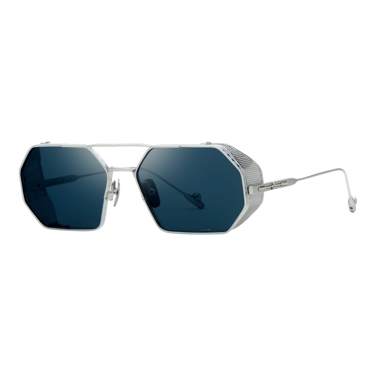 Philippe V N17.1 Gümüş Lacivert Titanyum Unisex Güneş Gözlüğü - Görsel 2