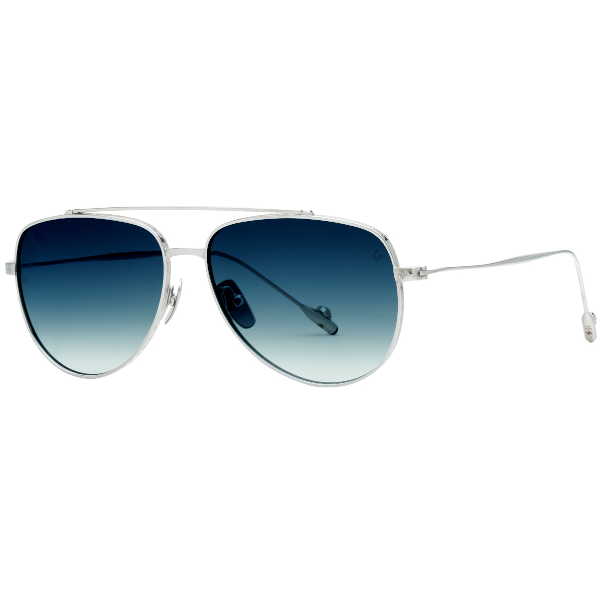 Philippe V N15.1S Gümüş Lacivert Titanyum Unisex Güneş Gözlüğü - Görsel 2