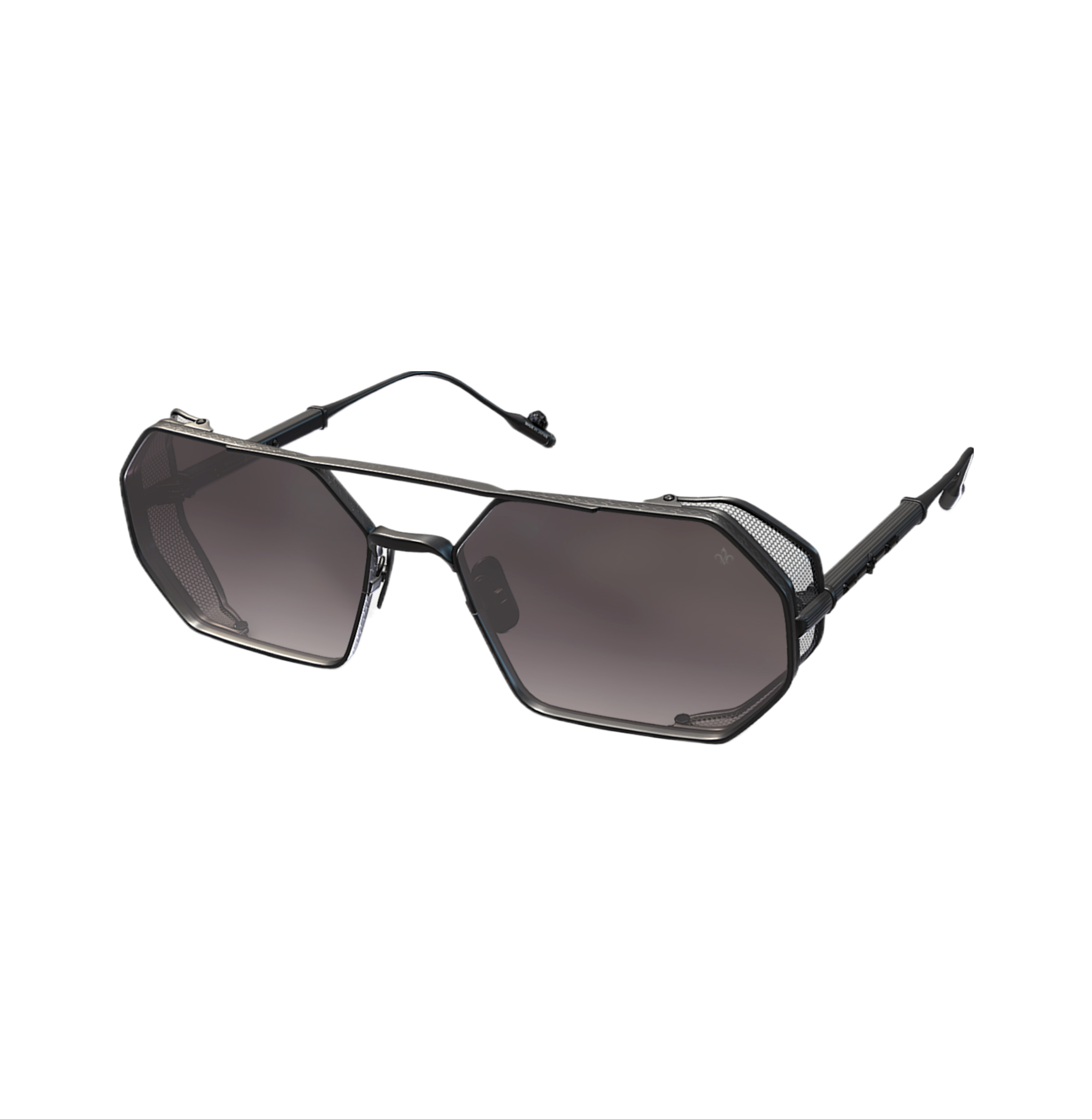 Philippe V N17.2 Siyah Mat Titanyum Unisex Güneş Gözlüğü - Görsel 4