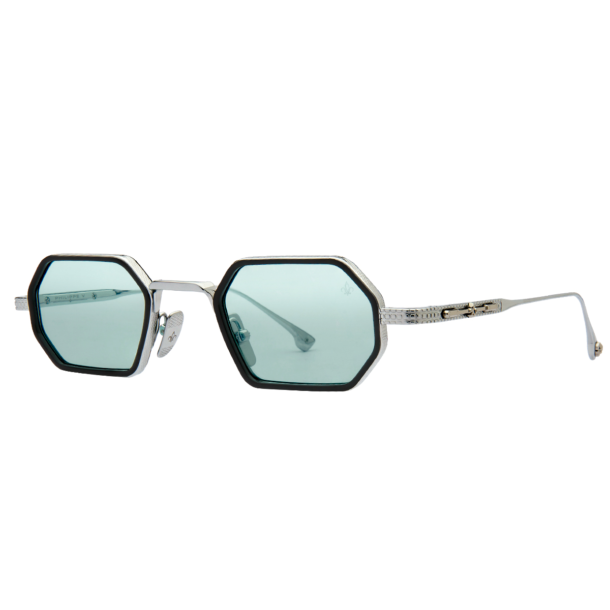 Philippe V N19 Gümüş Yeşil Fotokromik Titanyum Unisex Güneş Gözlüğü - Görsel 2