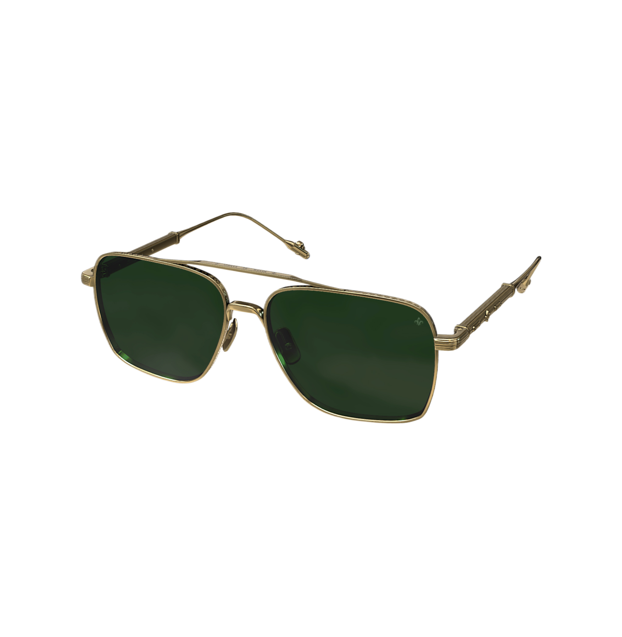 Philippe V N25 Altın Yeşil Unisex Güneş Gözlüğü - Görsel 4