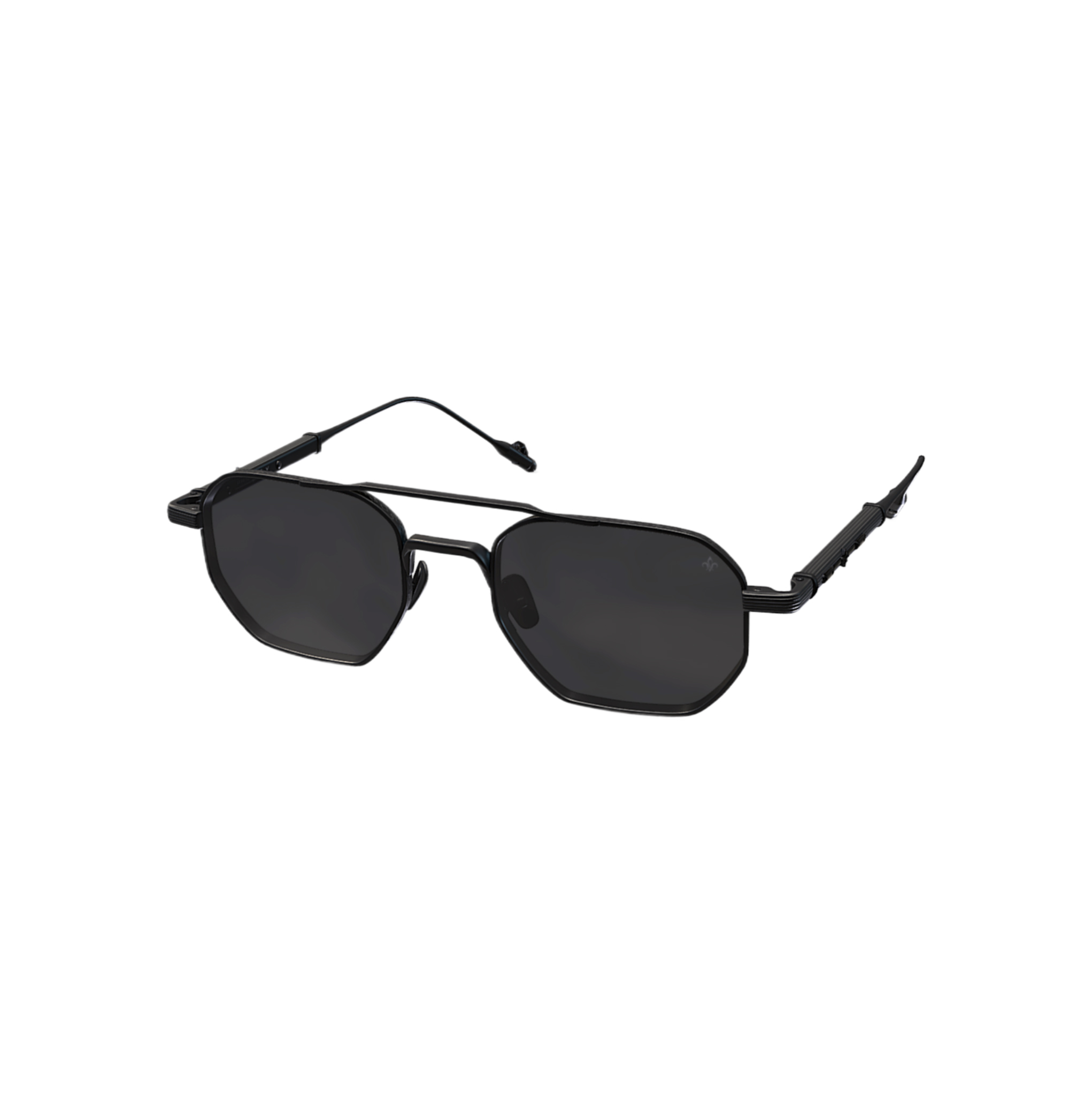 Philippe V N26 Mat Siyah Titanyum Unisex Güneş Gözlüğü - Görsel 4