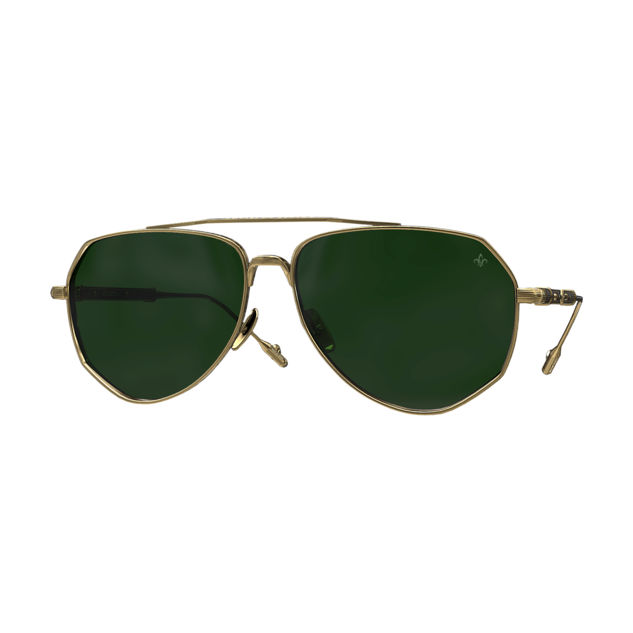 Philippe V N27 Altın Yeşil Unisex Güneş Gözlüğü - Görsel 2