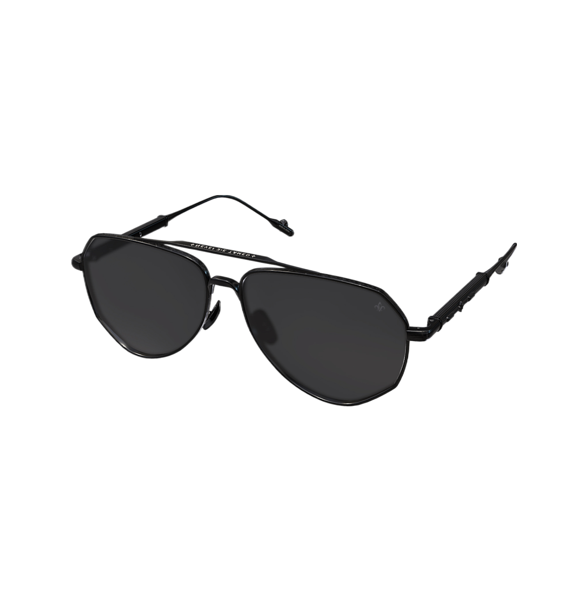 Philippe V N27 Mat Siyah Titanyum Unisex Güneş Gözlüğü - Görsel 4