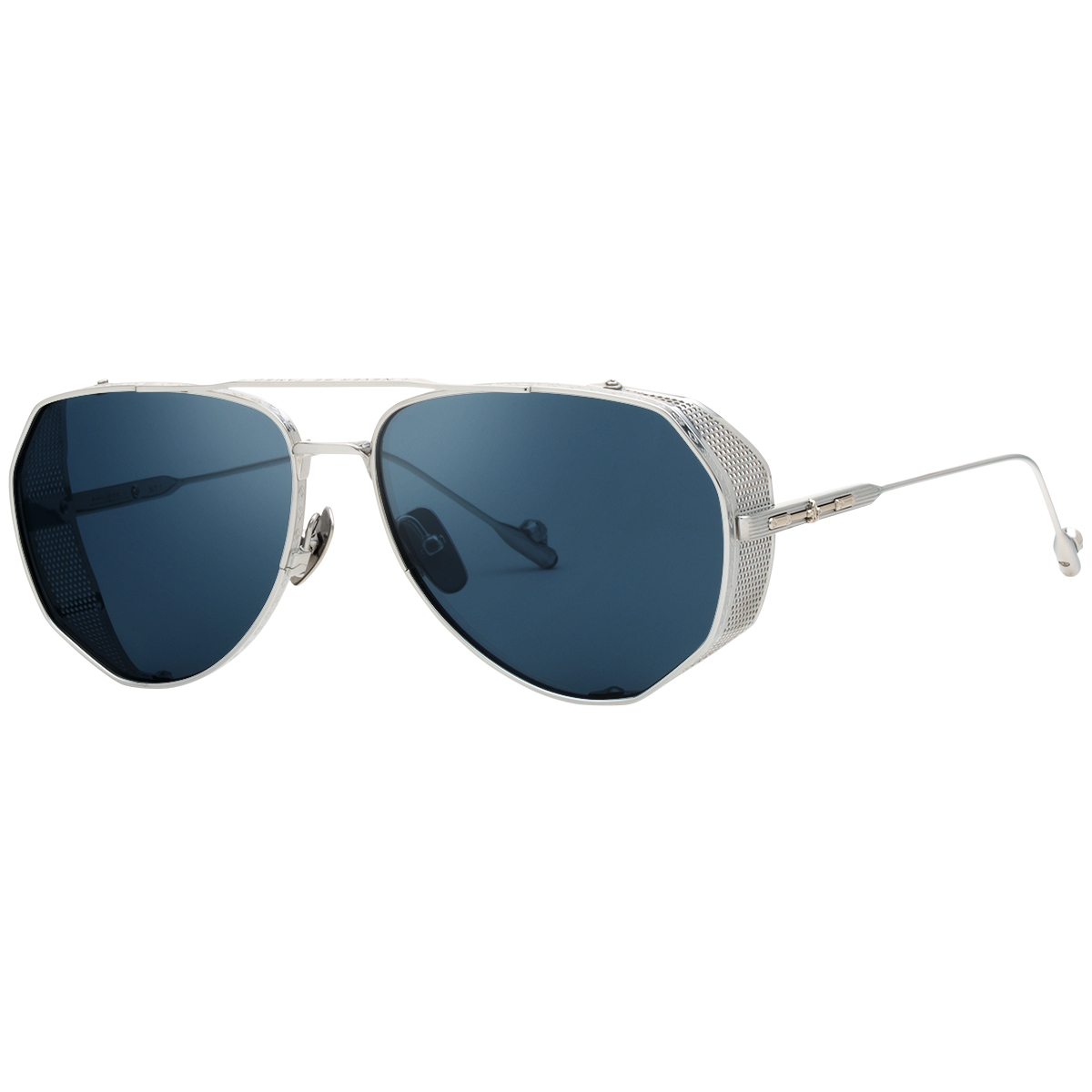 Philippe V N7.1 Gümüş Lacivert Titanyum Unisex Güneş Gözlüğü - Görsel 2