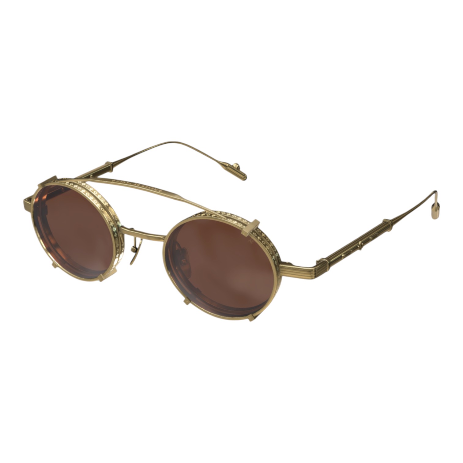 Philippe V X1.2 Altın Titanyum Unisex Güneş Gözlüğü - Görsel 4