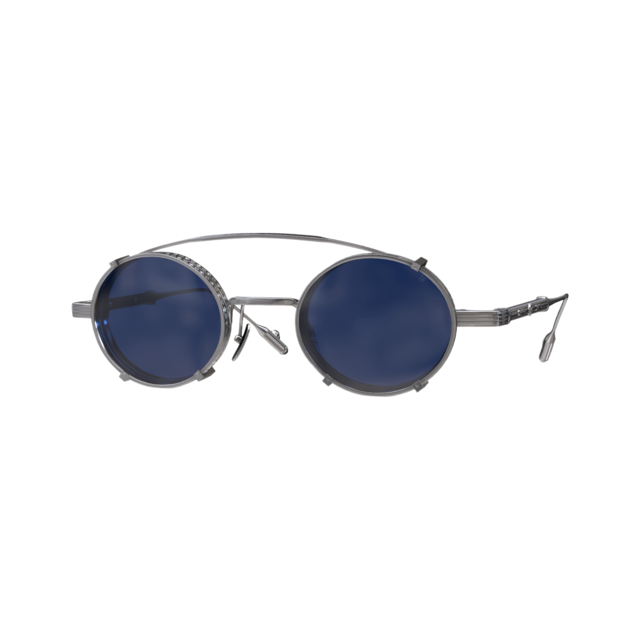 Philippe V X1.2 Gümüş Lacivert Titanyum Unisex Güneş Gözlüğü - Görsel 2
