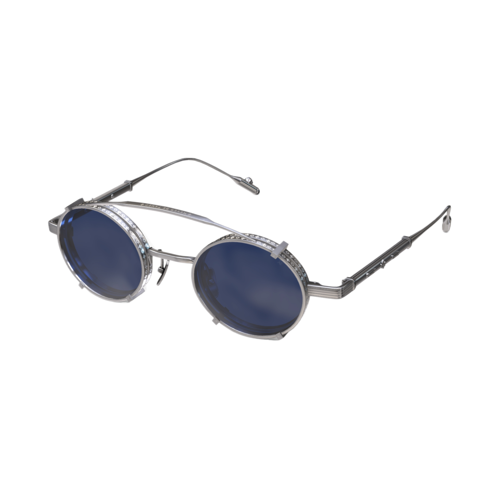 Philippe V X1.2 Gümüş Lacivert Titanyum Unisex Güneş Gözlüğü - Görsel 4