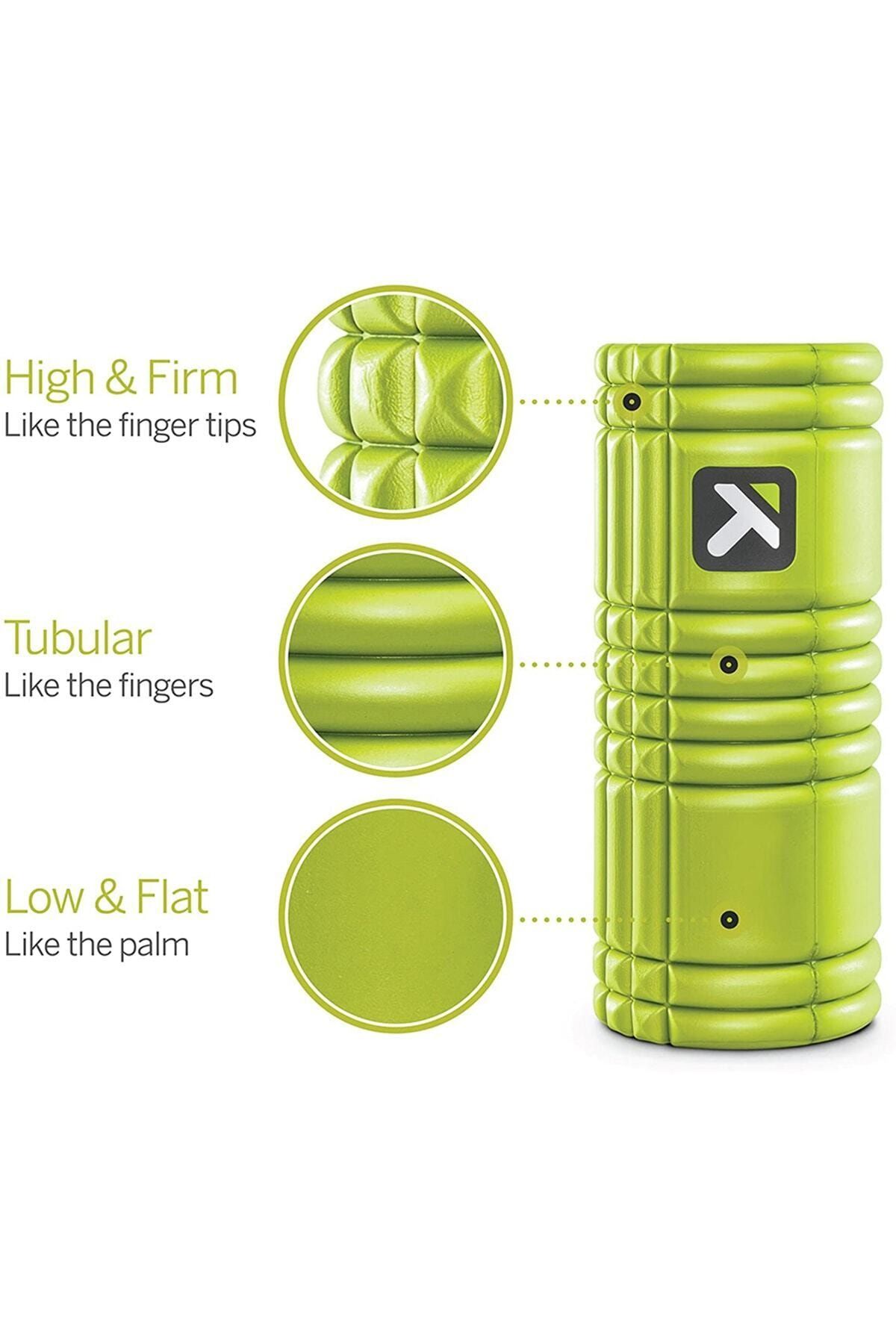 The Grid 1.0 Foam Roller Yeşil Yoga Masaj Rulosu - Görsel 2