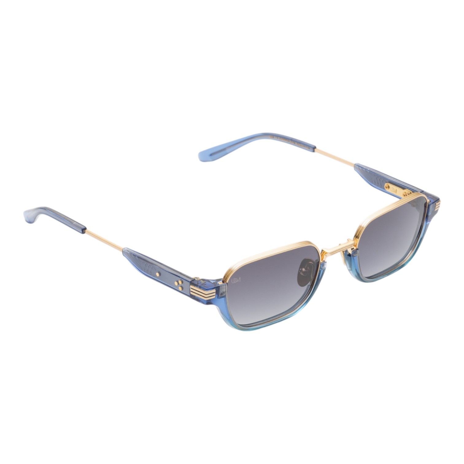 Unique Design Milano Cabrio Lacivert Altın Unisex Güneş Gözlüğü - Görsel 2