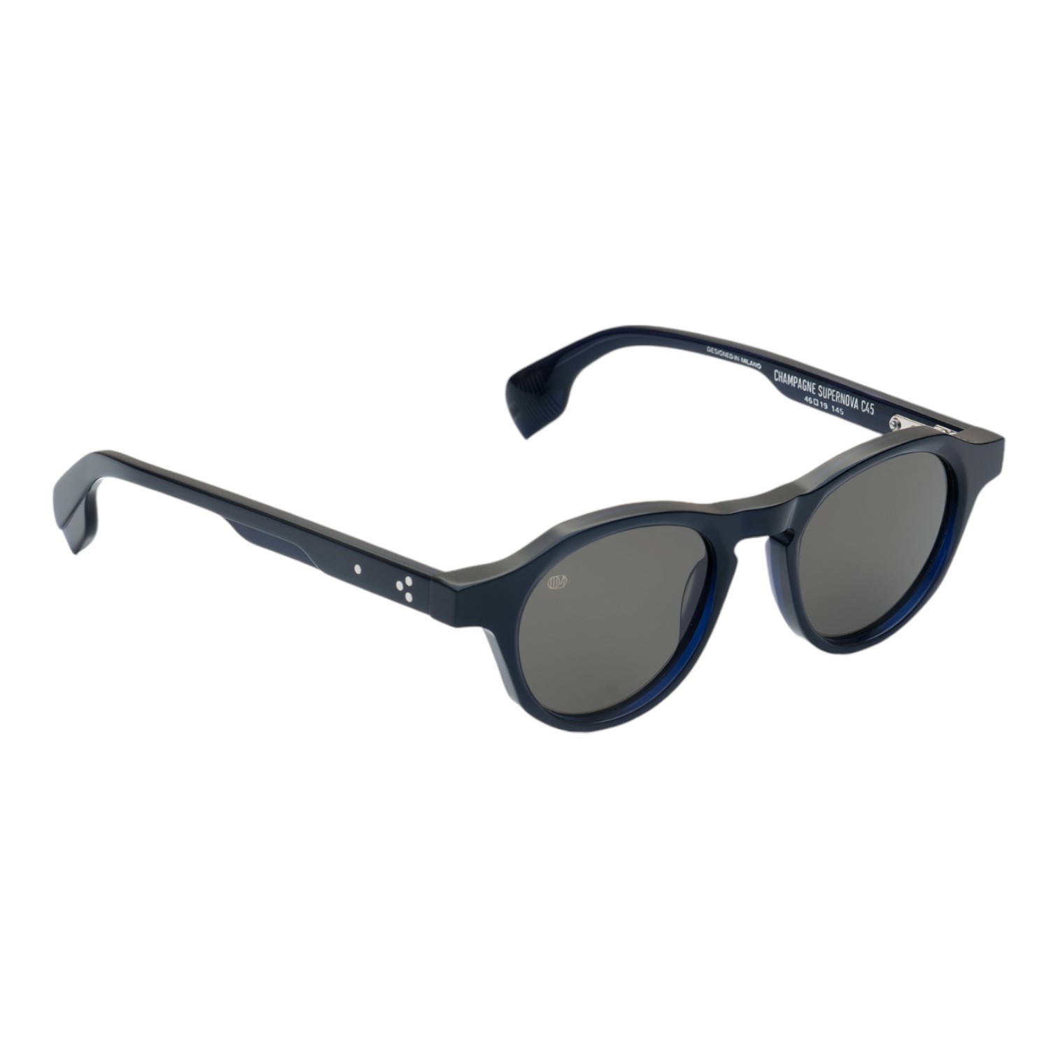 Unique Design Milano Champagne Supernova Lacivert Unisex Güneş Gözlüğü - Görsel 3