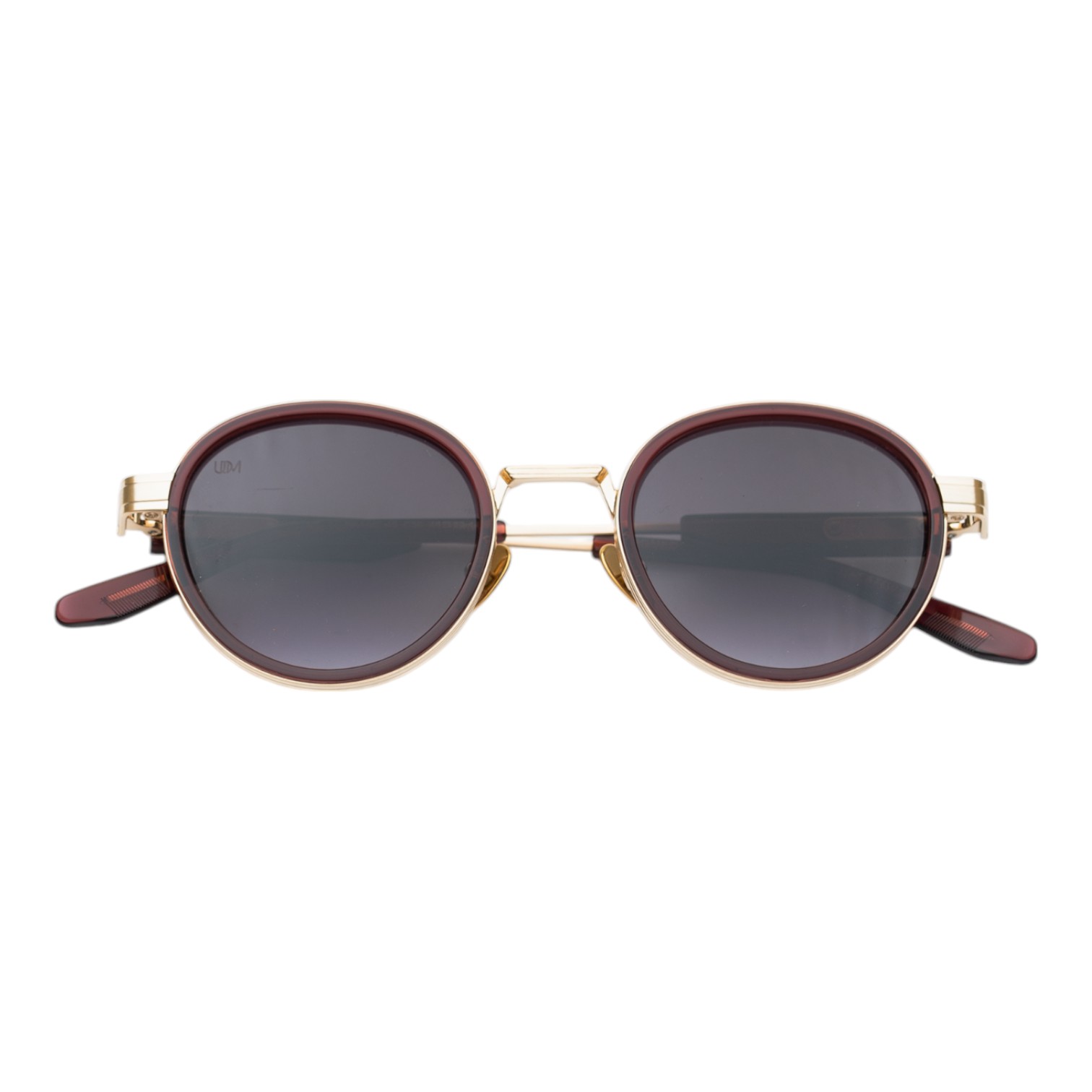 Unique Design Milano Frame 40 Bordo Altın Unisex Güneş Gözlüğü