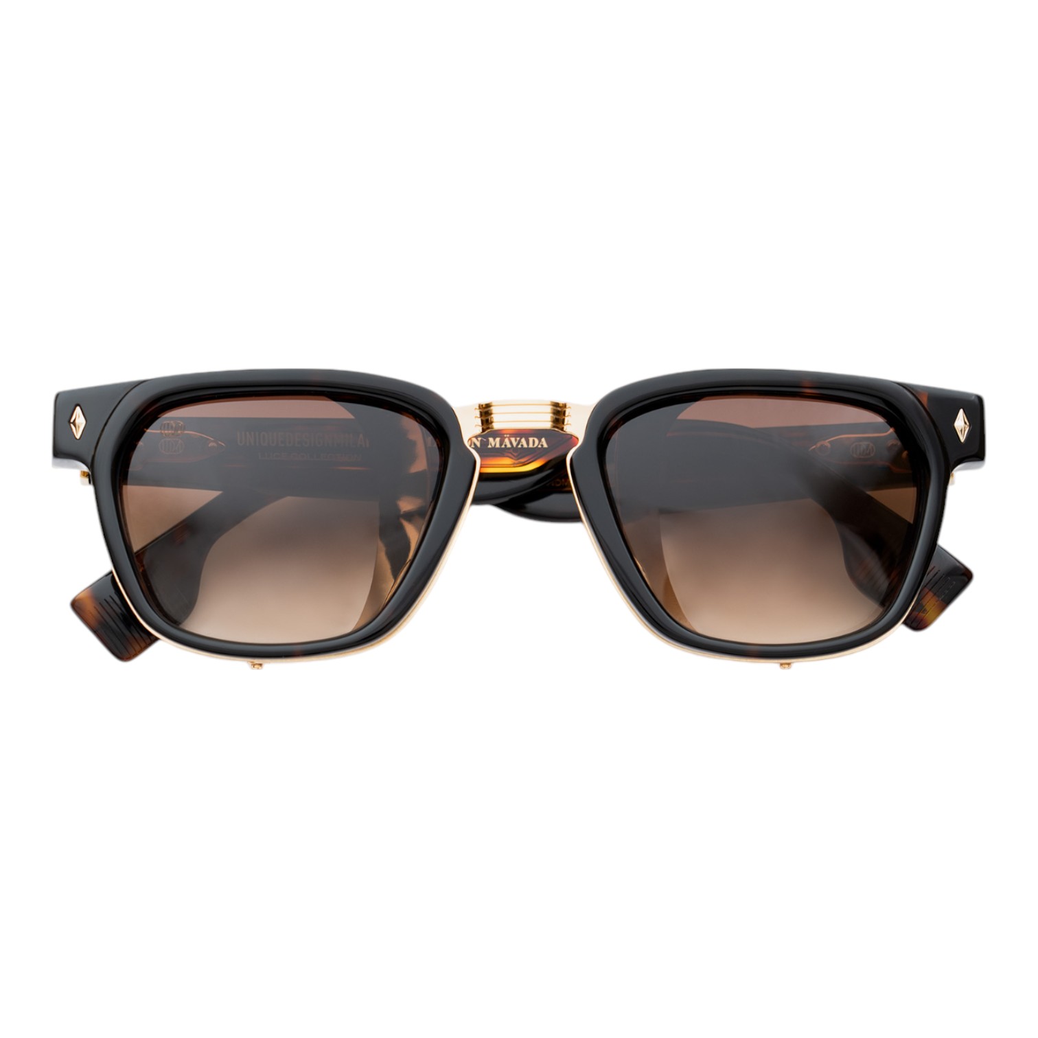 Unique Design Milano Marquise 22k Altın Havana Unisex Güneş Gözlüğü