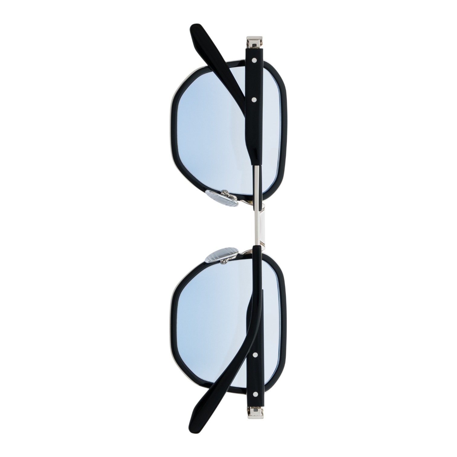 Unique Design Milano Ny Lights Gümüş Siyah Unisex Güneş Gözlüğü - Görsel 3