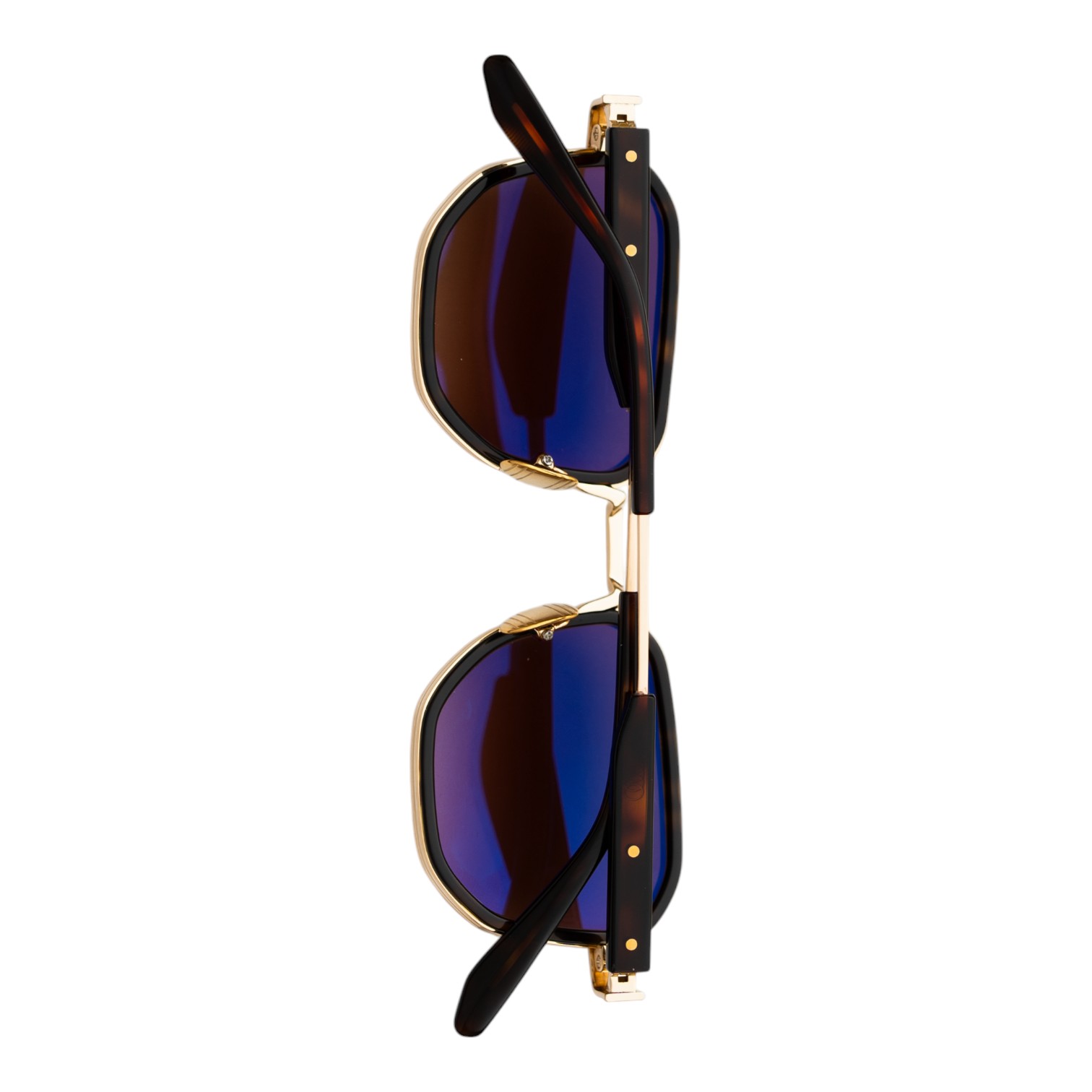 Unique Design Milano Ny Lights Leopar Altın Unisex Güneş Gözlüğü - Görsel 3