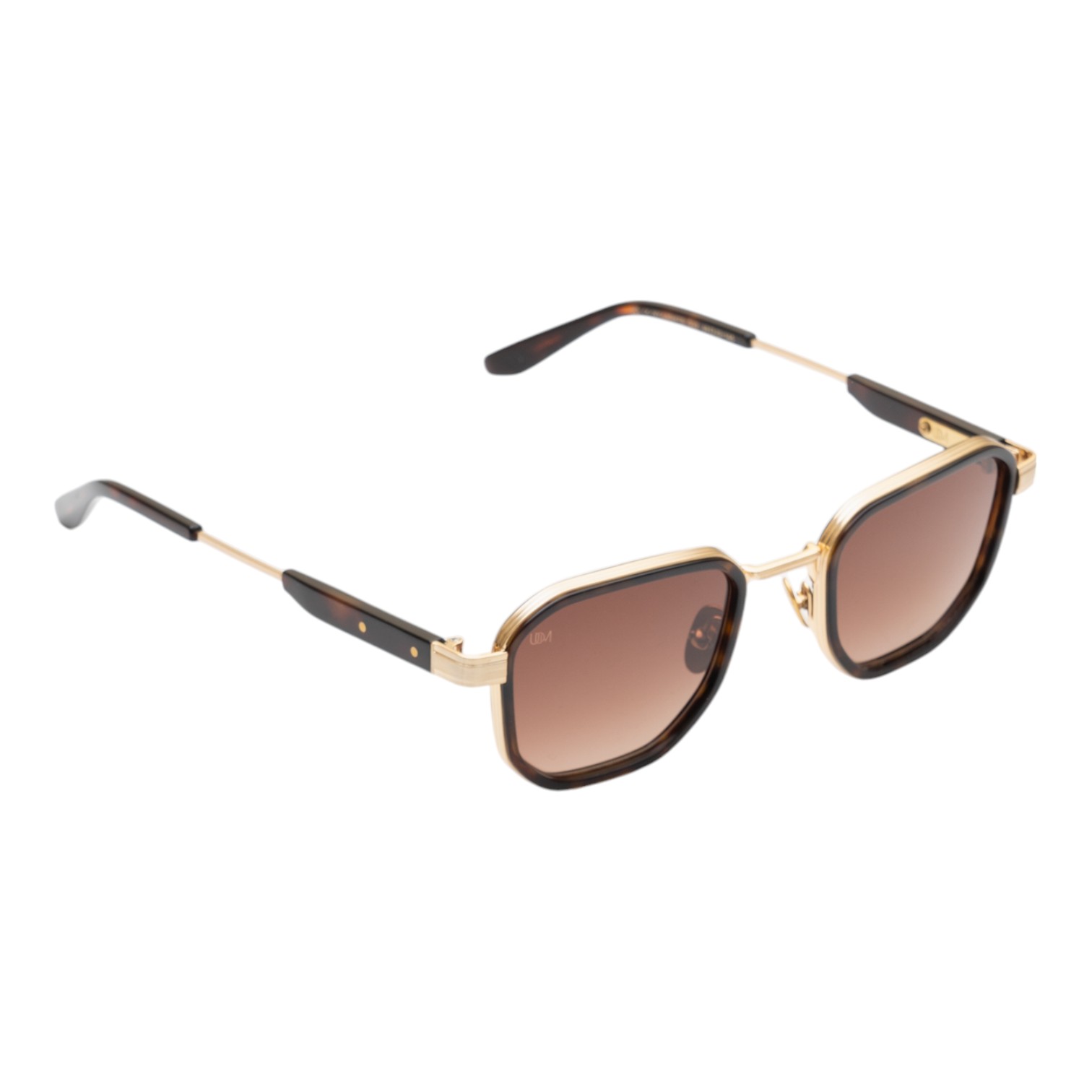 Unique Design Milano Ny Lights Leopar Altın Unisex Güneş Gözlüğü - Görsel 2