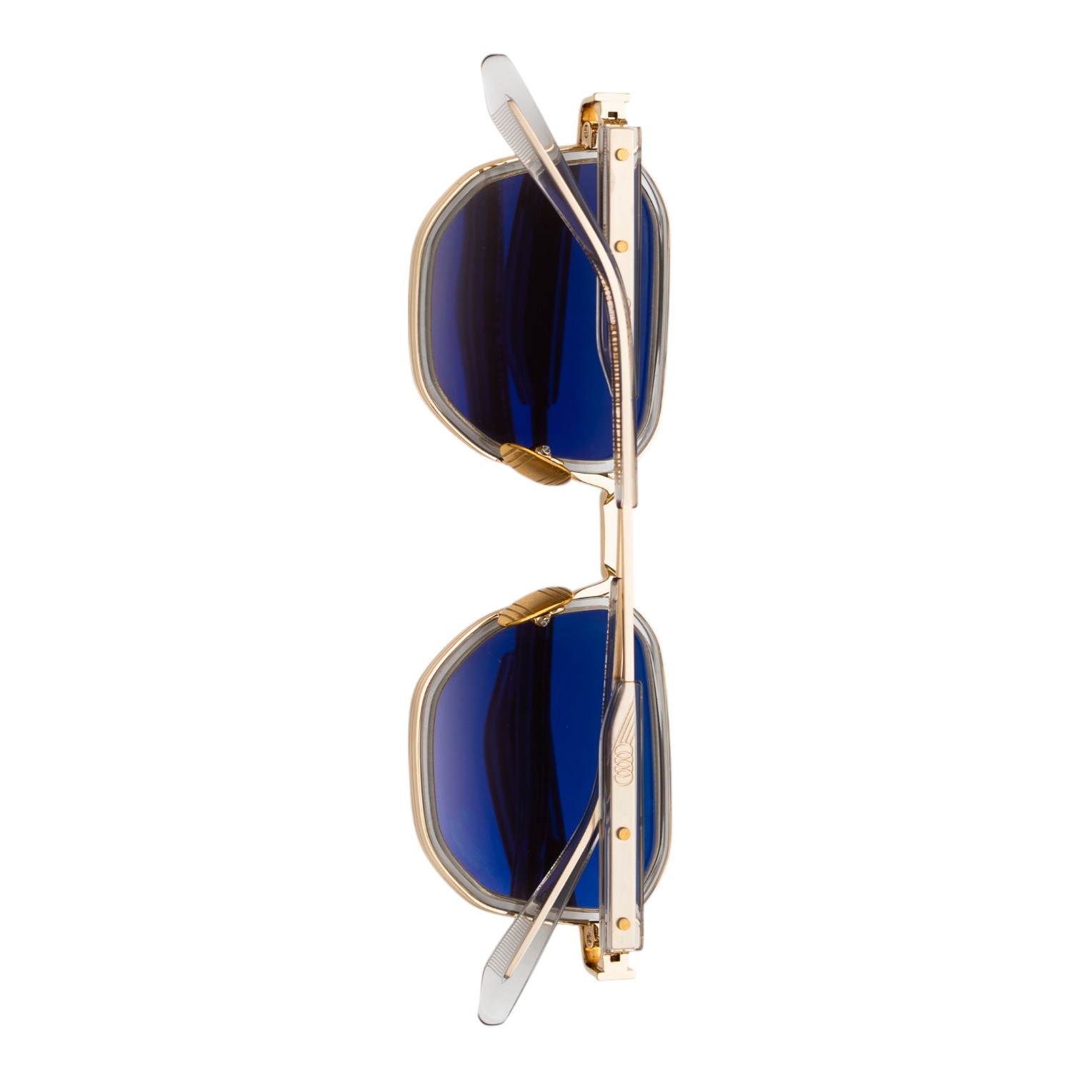 Unique Design Milano Ny Lights Şeffaf Altın Unisex Güneş Gözlüğü - Görsel 3