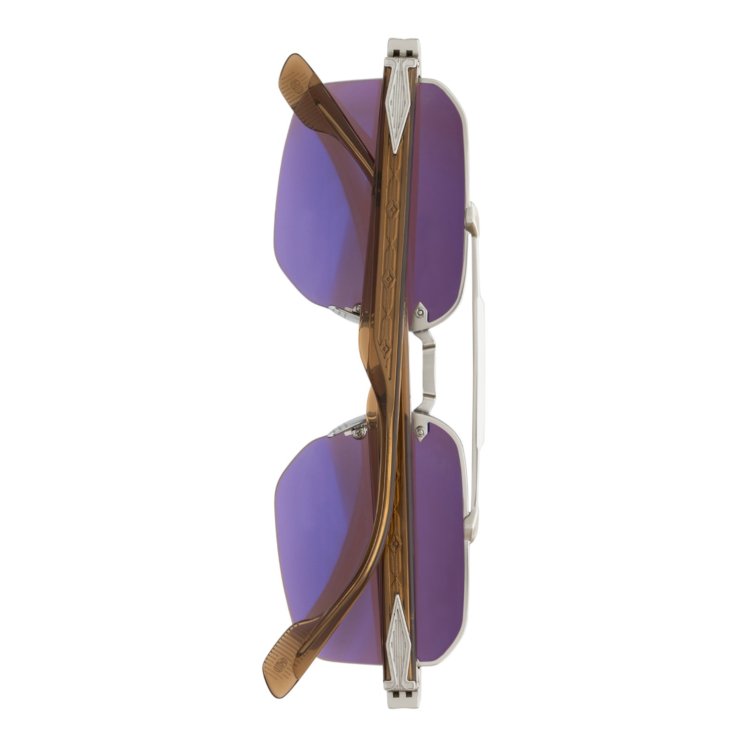 Unique Design Milano The Bright Gümüş Kahve Unisex Güneş Gözlüğü - Görsel 3