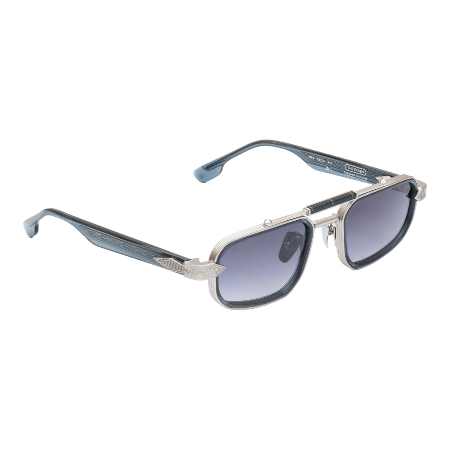 Unique Design Milano The Flash Gümüş Füme Unisex Güneş Gözlüğü - Görsel 2