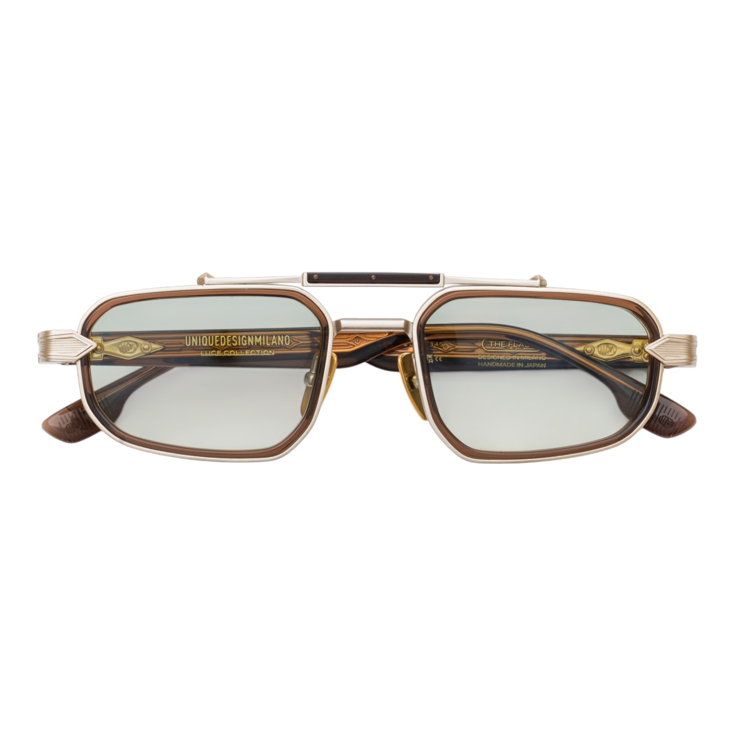 Unique Design Milano The Flash Gümüş Kahverengi Unisex Güneş Gözlüğü