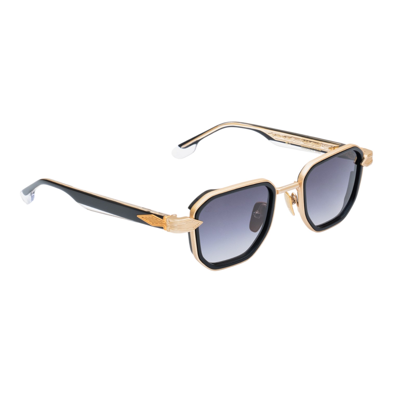 Unique Design Milano The Glowing Altın Siyah Unisex Güneş Gözlüğü - Görsel 2