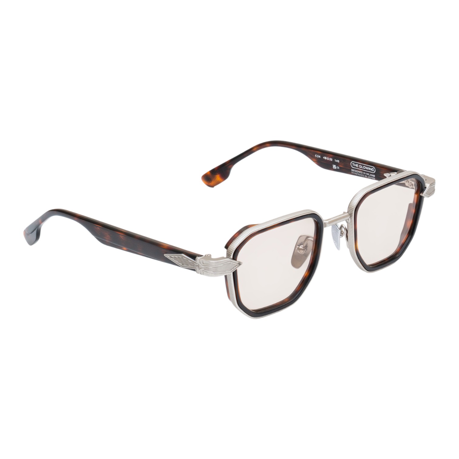 Unique Design Milano The Glowing Gümüş Havana Unisex Güneş Gözlüğü - Görsel 2