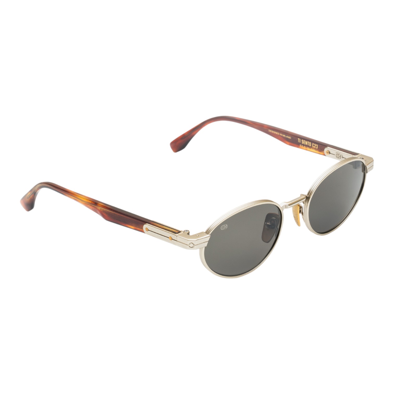 Unique Design Milano Ti Sento Altın Havana Unisex Güneş Gözlüğü - Görsel 2