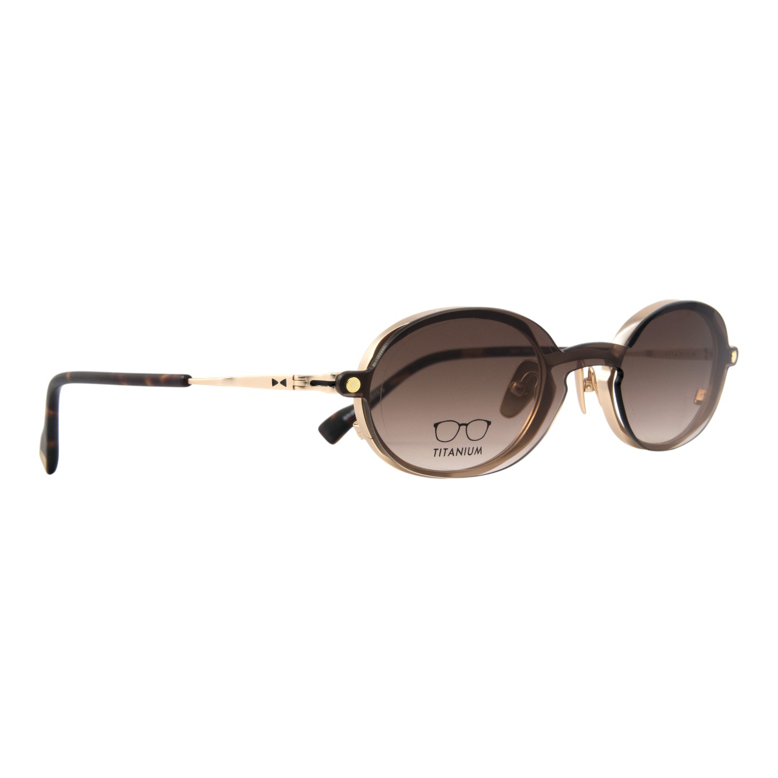Snob Milano Indy Altın Titanyum Unisex Optik / Güneş Gözlüğü - Görsel 3