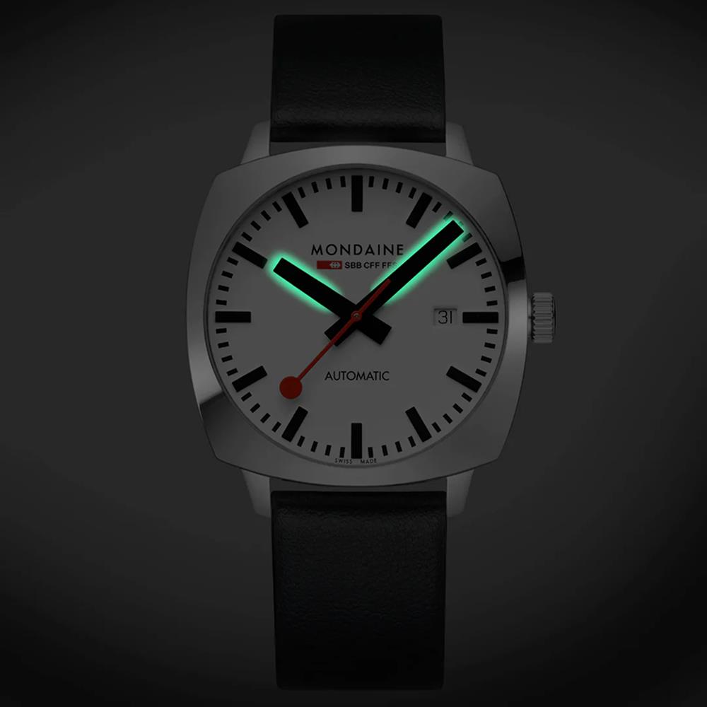 MONDAINE GRAND CUSHION MSL.3961B.LBV Otomatik Erkek Kol Saati - Görsel 2