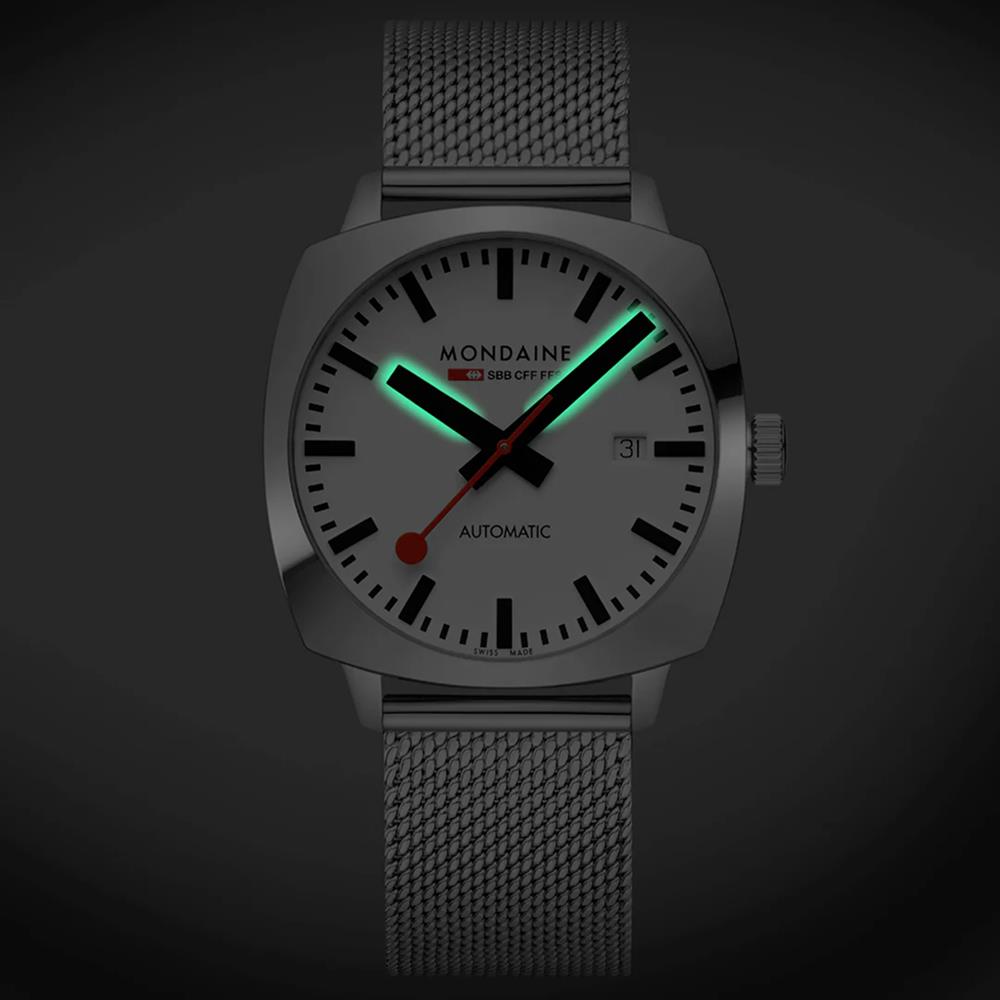 MONDAINE GRAND CUSHION MSL.3961B.SM Otomatik Erkek Kol Saati - Görsel 2