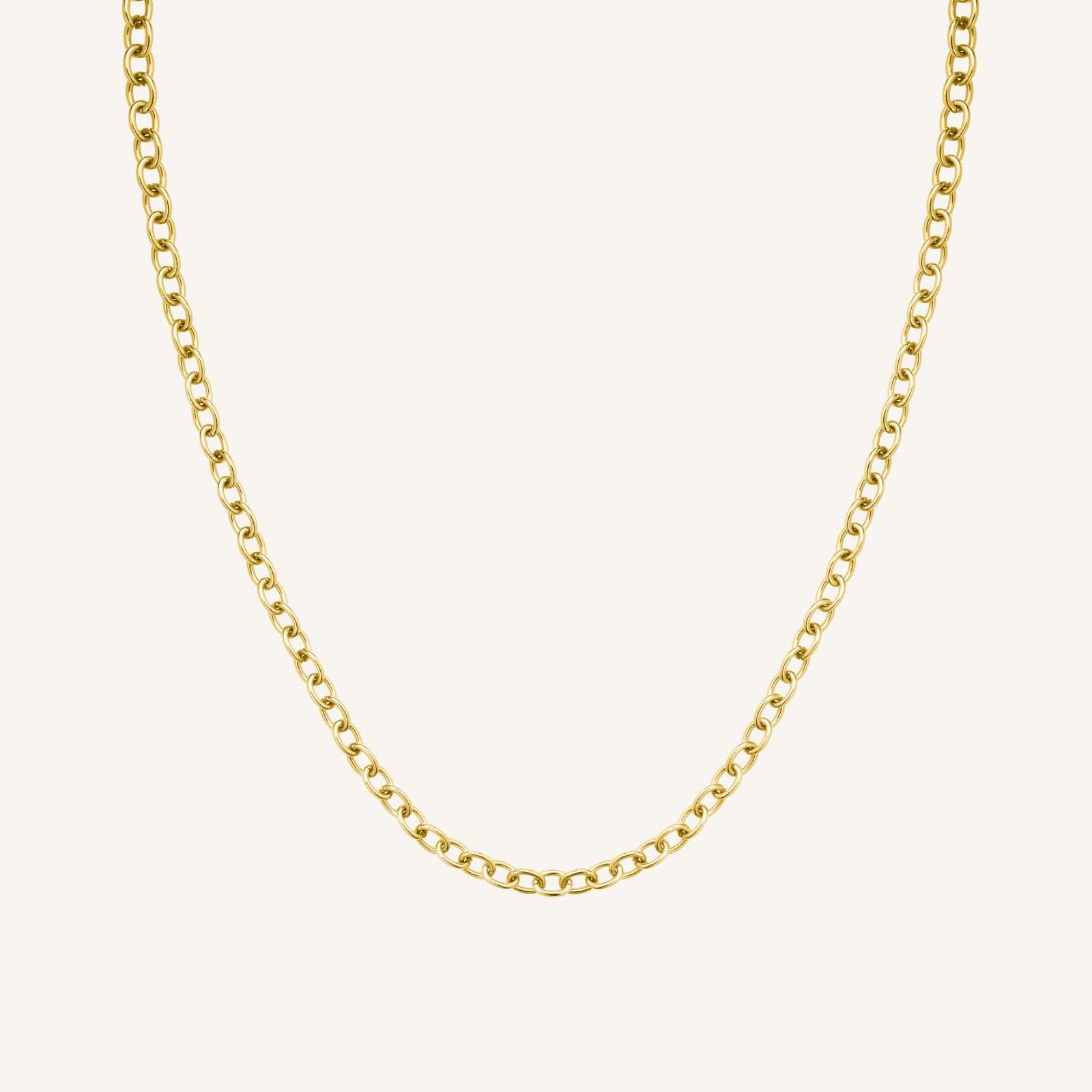 Rosefield JNOCG.J626 Oval Zincirli Çelik Kolye