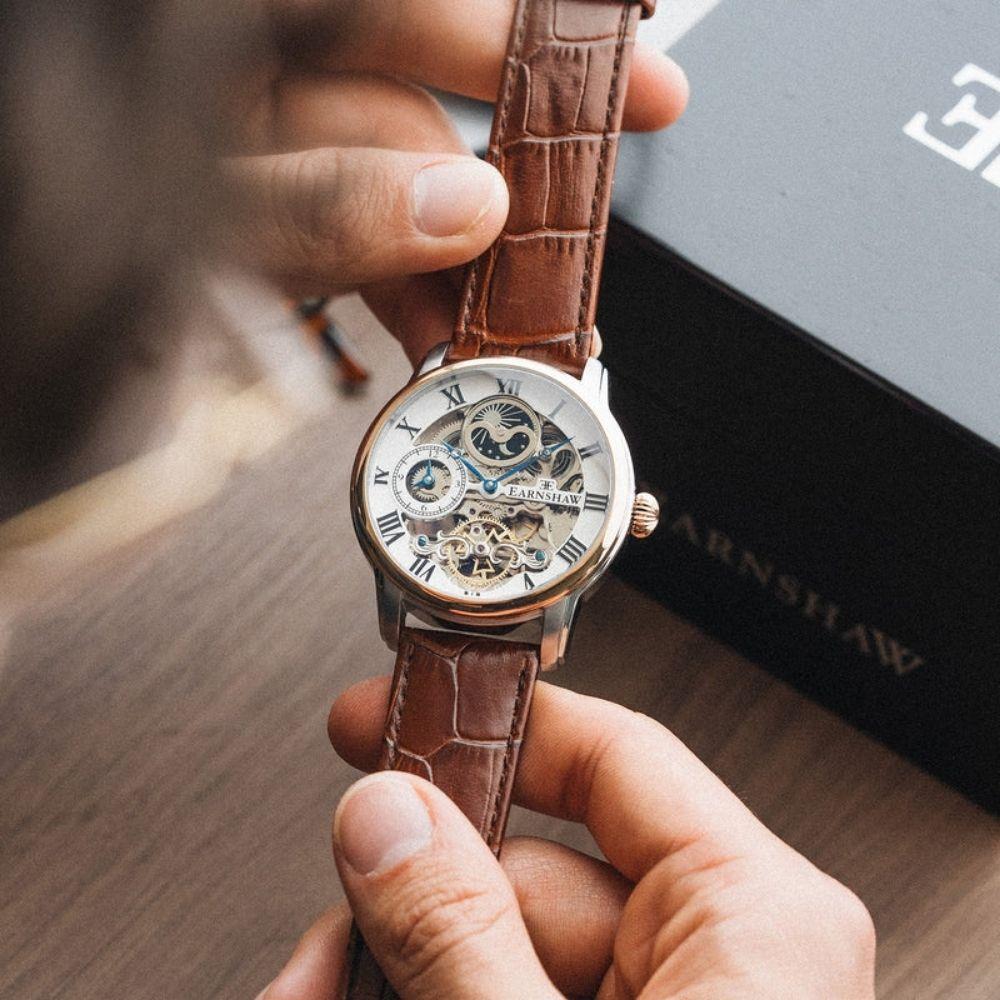 LONGITUDE DUAL TIME ES-8006-08 Otomatik Erkek Kol Saati - Görsel 2