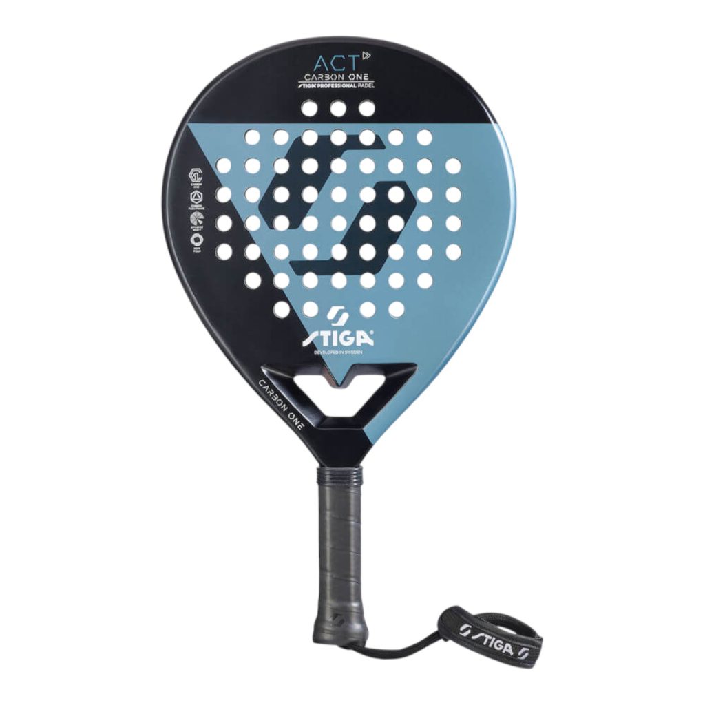stiga act siyah mavi padel raketi 14998