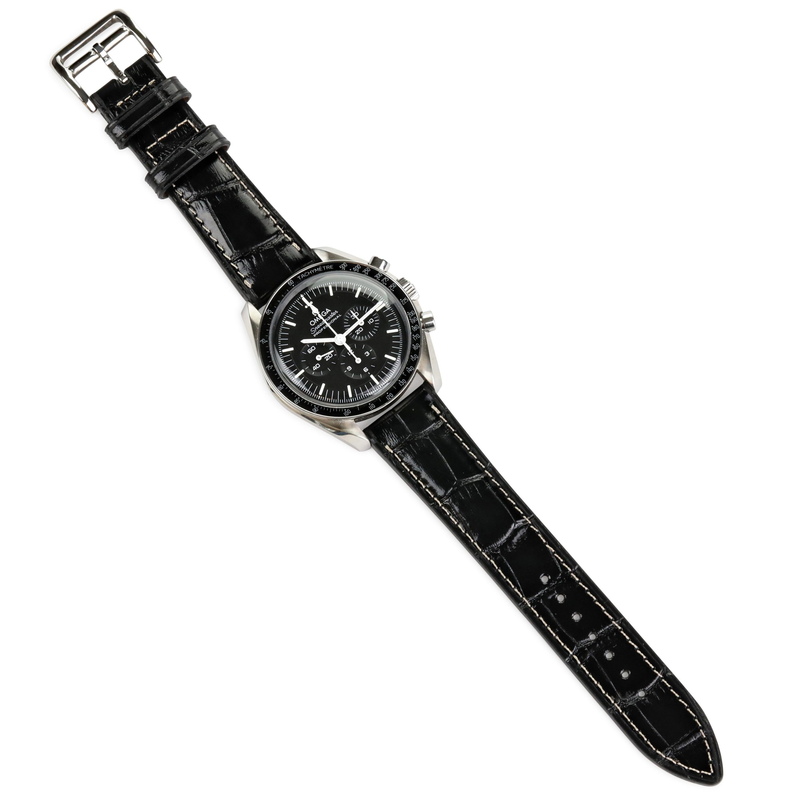 Onywatch Vignale 20 mm Siyah Kroko Baskılı Deri Kordon - Görsel 2