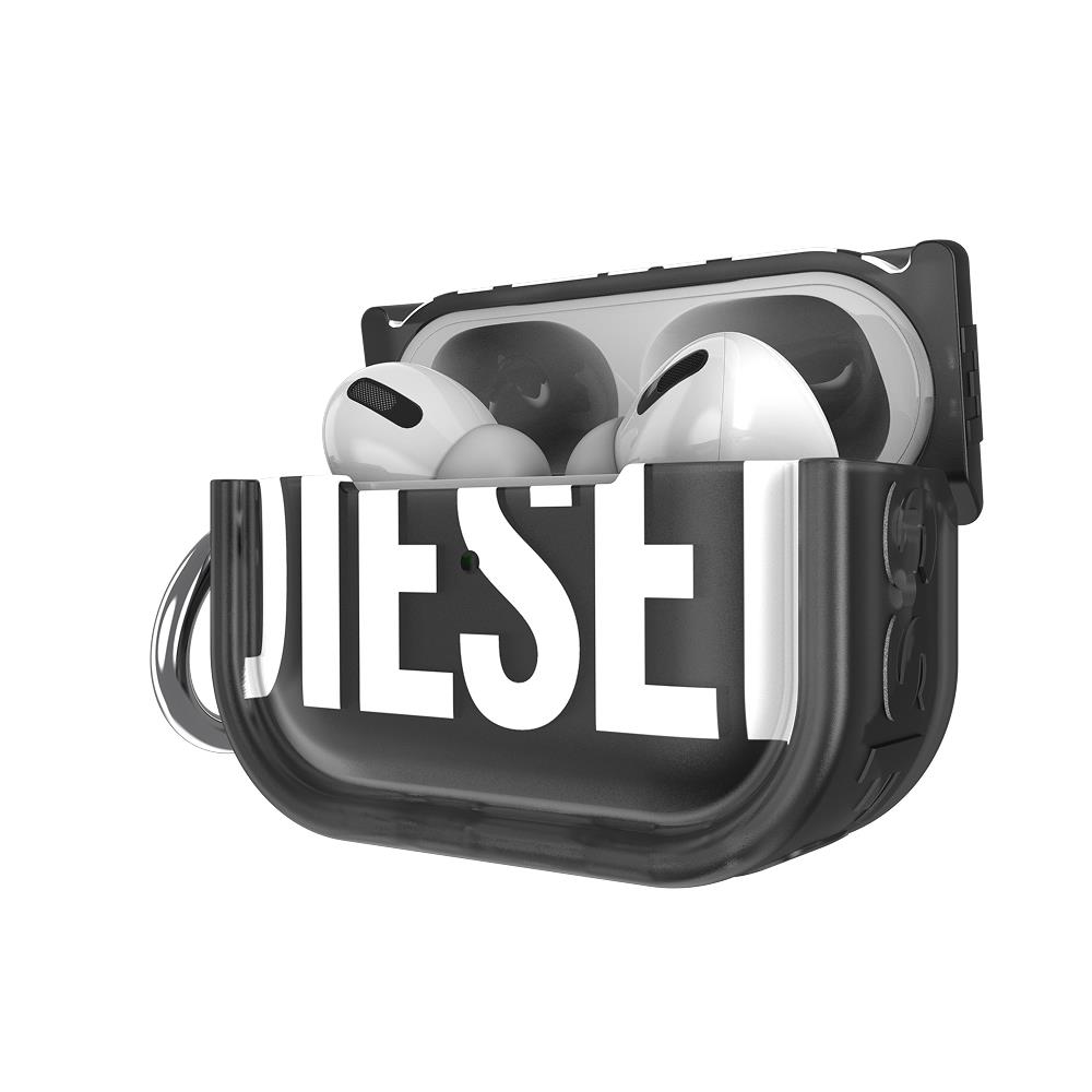 Diesel AirPods Pro / Pro 2 Biscotto Bumper Kılıf - Siyah - Görsel 5