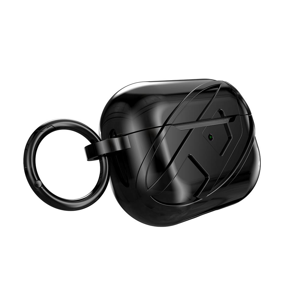 Diesel AirPods Pro / Pro 2 Parlak Kılıf - Siyah - Görsel 2