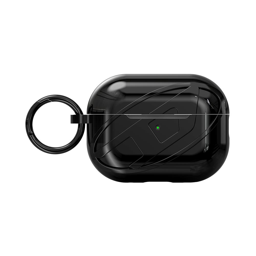 Diesel AirPods Pro / Pro 2 Parlak Kılıf - Siyah - Görsel 3