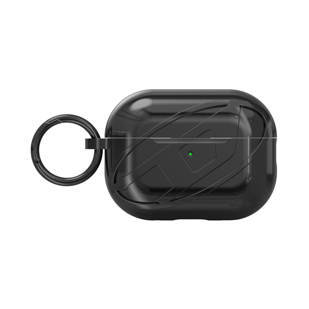 Diesel AirPods Pro / Pro 2 Parlak Kılıf - Siyah - Görsel 4