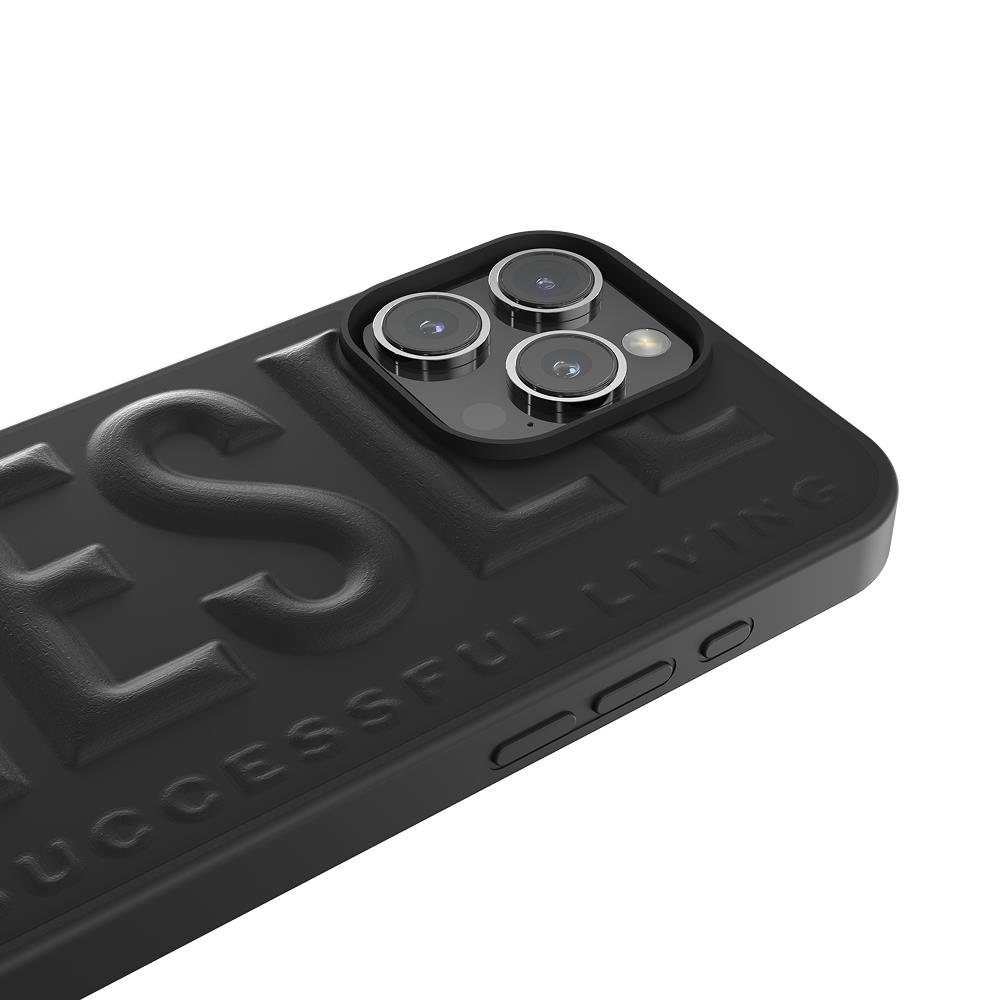 Diesel iPhone 16 Pro Max Kılıf - 3D Biscotto Siyah - Görsel 3