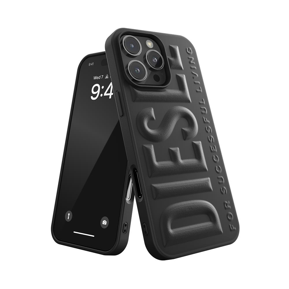 Diesel iPhone 16 Pro Max Kılıf - 3D Biscotto Siyah - Görsel 5