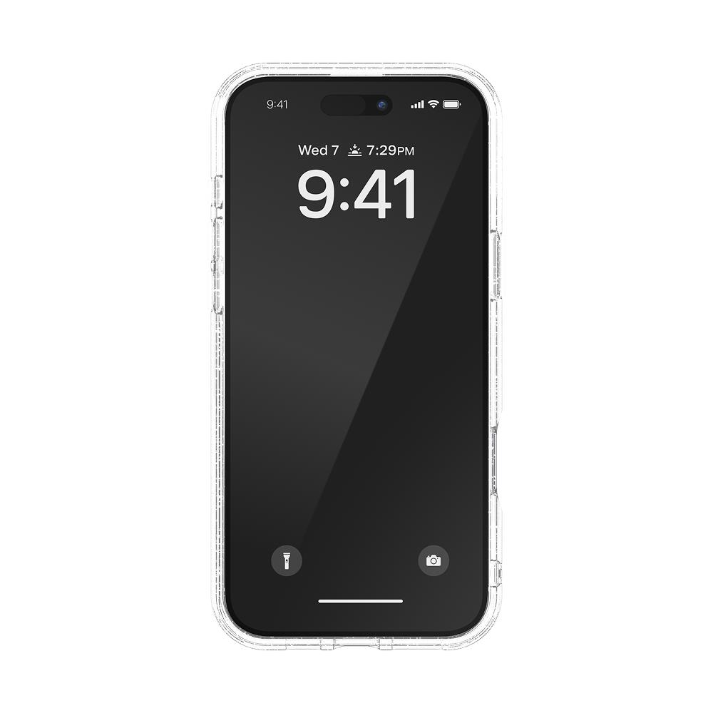 Diesel iPhone 16 Pro Max Kılıf - Oval D Simli (Glitter) Gümüş - Görsel 2