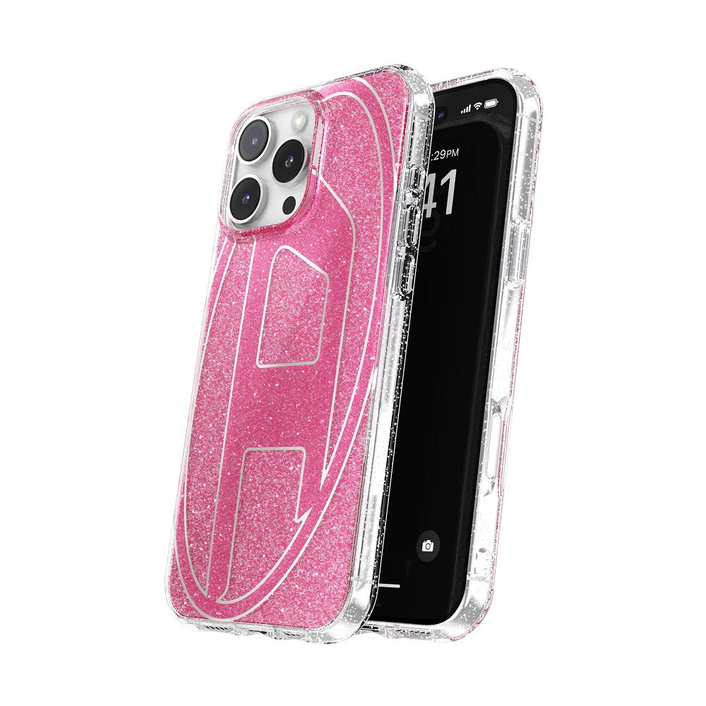 Diesel iPhone 16 Pro Max Kılıf - Oval D Simli (Glitter) Pembe 5 Diesel iPhone 16 Pro Max Kılıf - Oval D Simli (Glitter) Pembe - Görsel 3