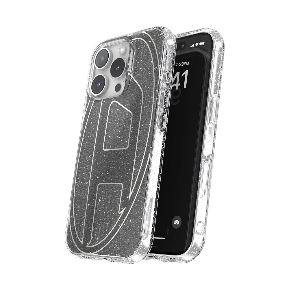 Diesel iPhone 16 Pro Kılıf - Oval D Simli (Glitter) Siyah 7 Diesel iPhone 16 Pro Kılıf - Oval D Simli (Glitter) Siyah - Görsel 4