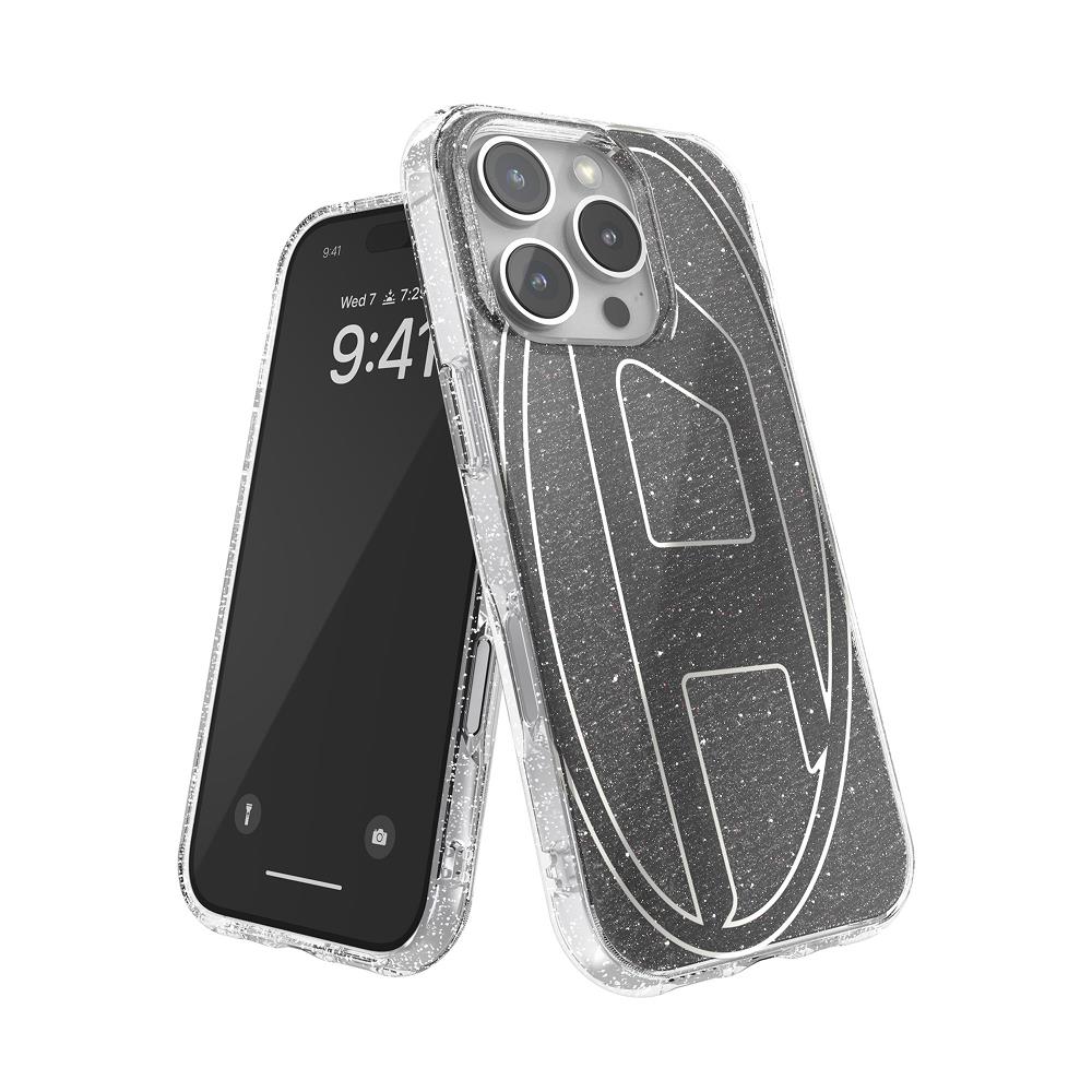 Diesel iPhone 16 Pro Kılıf - Oval D Simli (Glitter) Siyah 9 Diesel iPhone 16 Pro Kılıf - Oval D Simli (Glitter) Siyah - Görsel 5