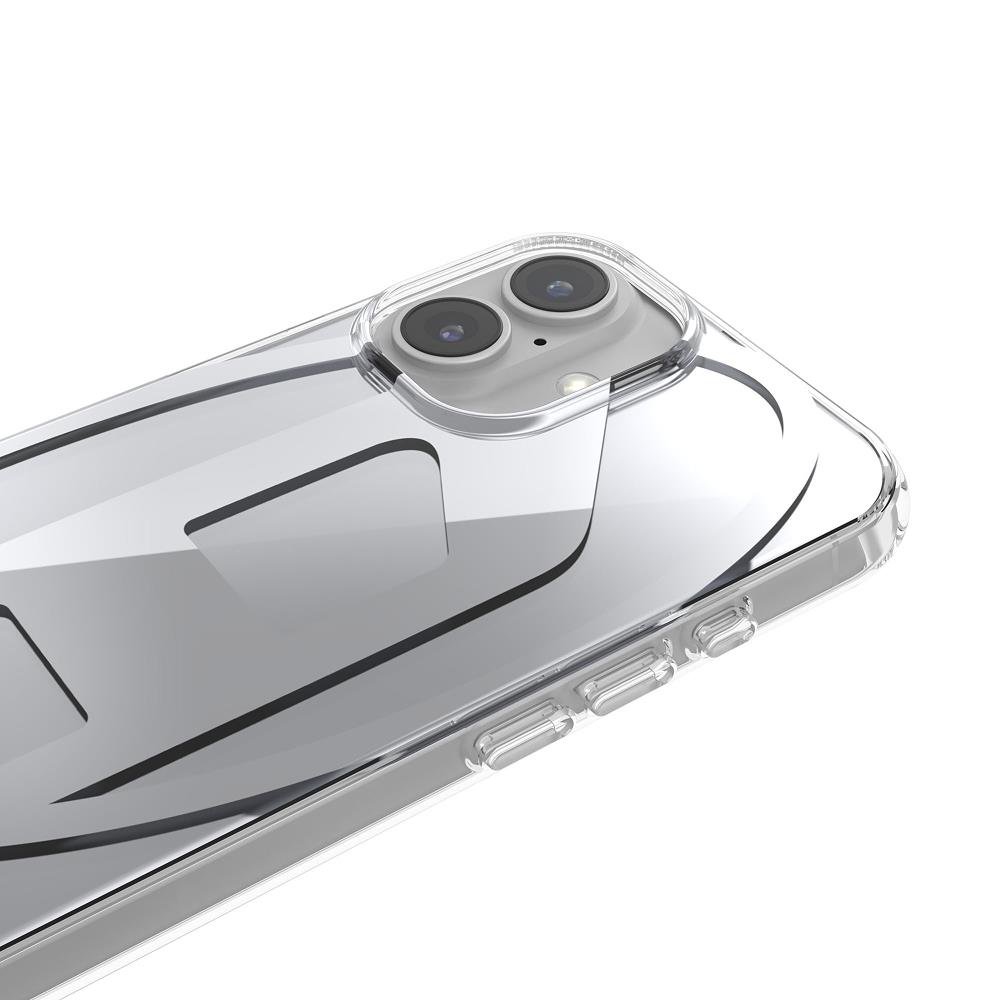 Diesel iPhone 16 Kılıf - Oval D Aynalı (Mirror) Gümüş - Görsel 2