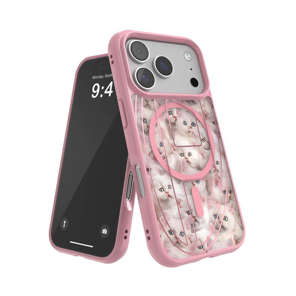 Diesel iPhone 17 Pro Kılıf - Kedi Desenli Pembe - Görsel 4