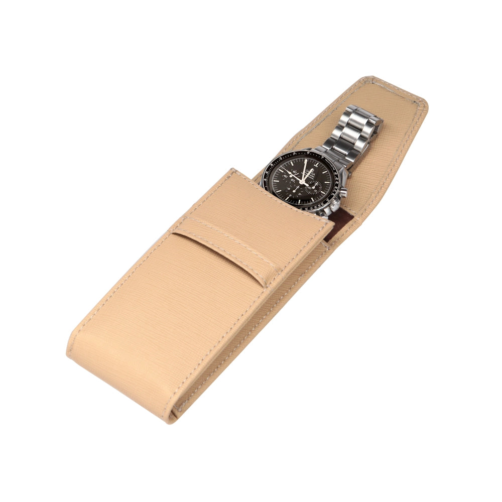 Onywatch Masterpiece Deri Saat Kesesi / Bej - Görsel 2