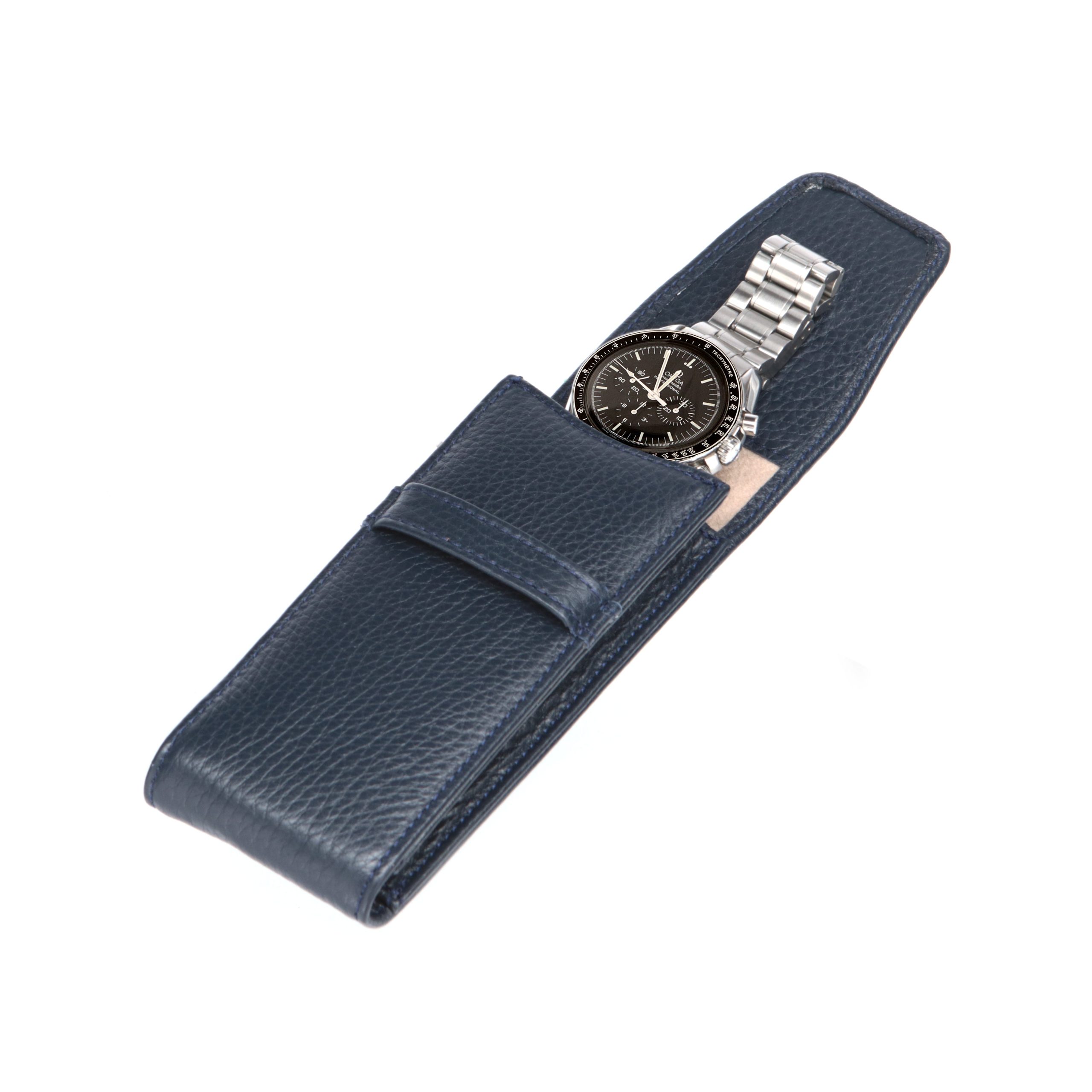 Onywatch Masterpiece Deri Saat Kesesi - Lacivert - Görsel 2